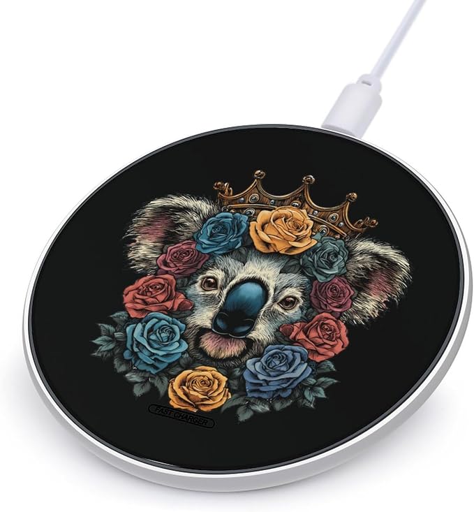 Funny Koala with Garland Wireless Charger Portable Charging Pad | LightweightAll Smartphone