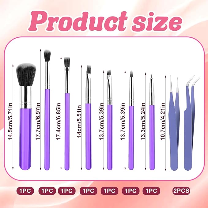 9 Pieces Candy Cookie Decoration Brush Cake Decorating Brushes Tools Set