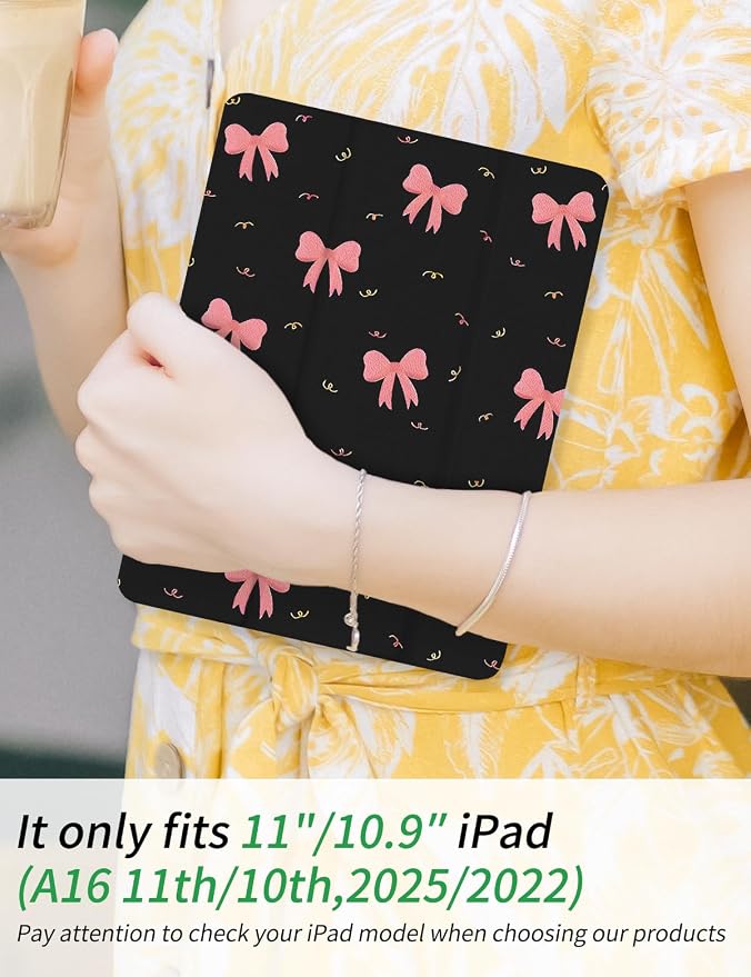 Case for iPad 9th/ 8th/ 7th Generation Case 10.2&amp10.5 Inch (2021/2020/2019 Release) Slim Lightweight Soft Trifold Back Cover with Pencil Holder &amp Auto Sleep/Wake CoverBeige Checkered