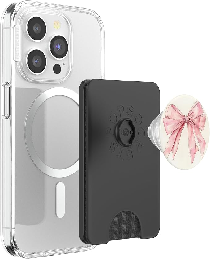 Girly || Bow in Watercolor|| Coquette || Aesthetic Pink Bow PopSockets PopGrip for MagSafe