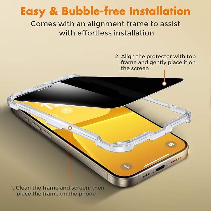 UNBREAKcable 2 Pack Privacy Screen Protector for iPhone 11 Pro Max/Xs Max Shatterproof Tempered Glass [True 28°Anti Spy] [9H Hardness] [Easy Installation] Protector for Apple 6.5