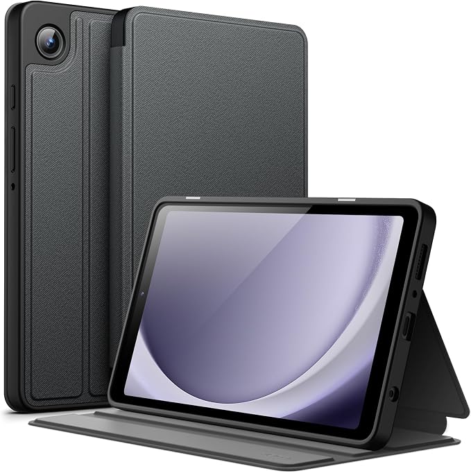 JETech Folio Case Cover for Samsung Galaxy Tab A9 8.7 Black | Multi-Angle Stand Cover Slim Protective Cover Auto Wake/Sleep