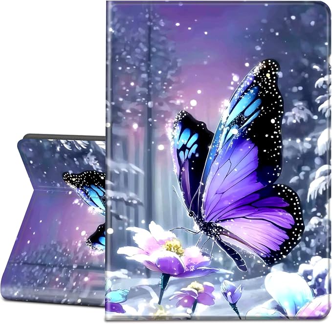 Case for Microsoft Surface Go 4/3/2/1 (2023/2021/2020/2018)-Slim PU Leather Lightweight Adjustable Stand Smart CoverAmerican Flag