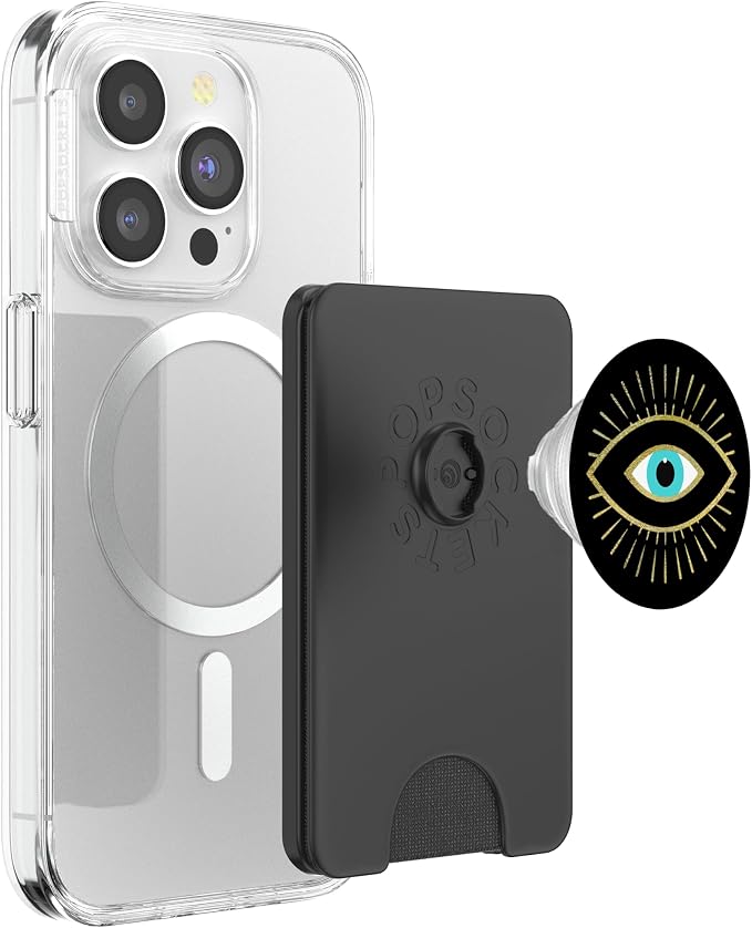 Yellow Evil Eye Black PopSockets Swappable PopGrip