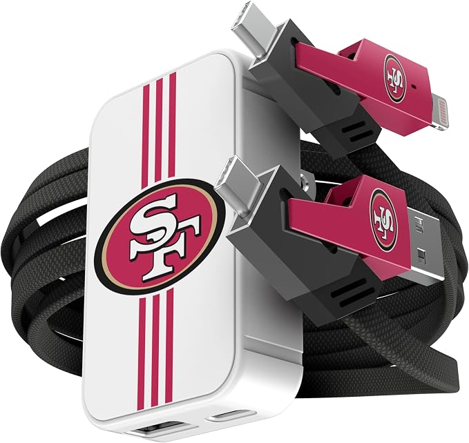 SOAR NFL Slim Wall Charger and 4 In 1 Multi Charging Cable