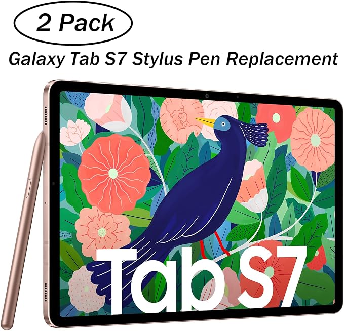 2 Pack Mystic Black Galaxy Tab S7 Stylus Pen Replacement for Samsung Galaxy Tab S7 Plus S Pen Replacement Galaxy Tab S7 S Pen Stylus Replacement(WithoutBluetooth)