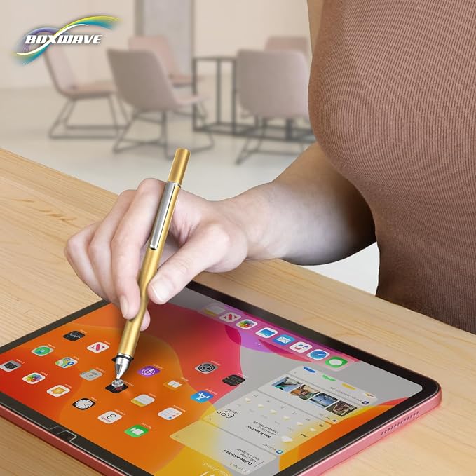BoxWave Stylus Pen Compatible with Apple Watch Series 10 (46mm) - FineTouch Capacitive Stylus Super Precise Stylus Pen - Champagne Gold