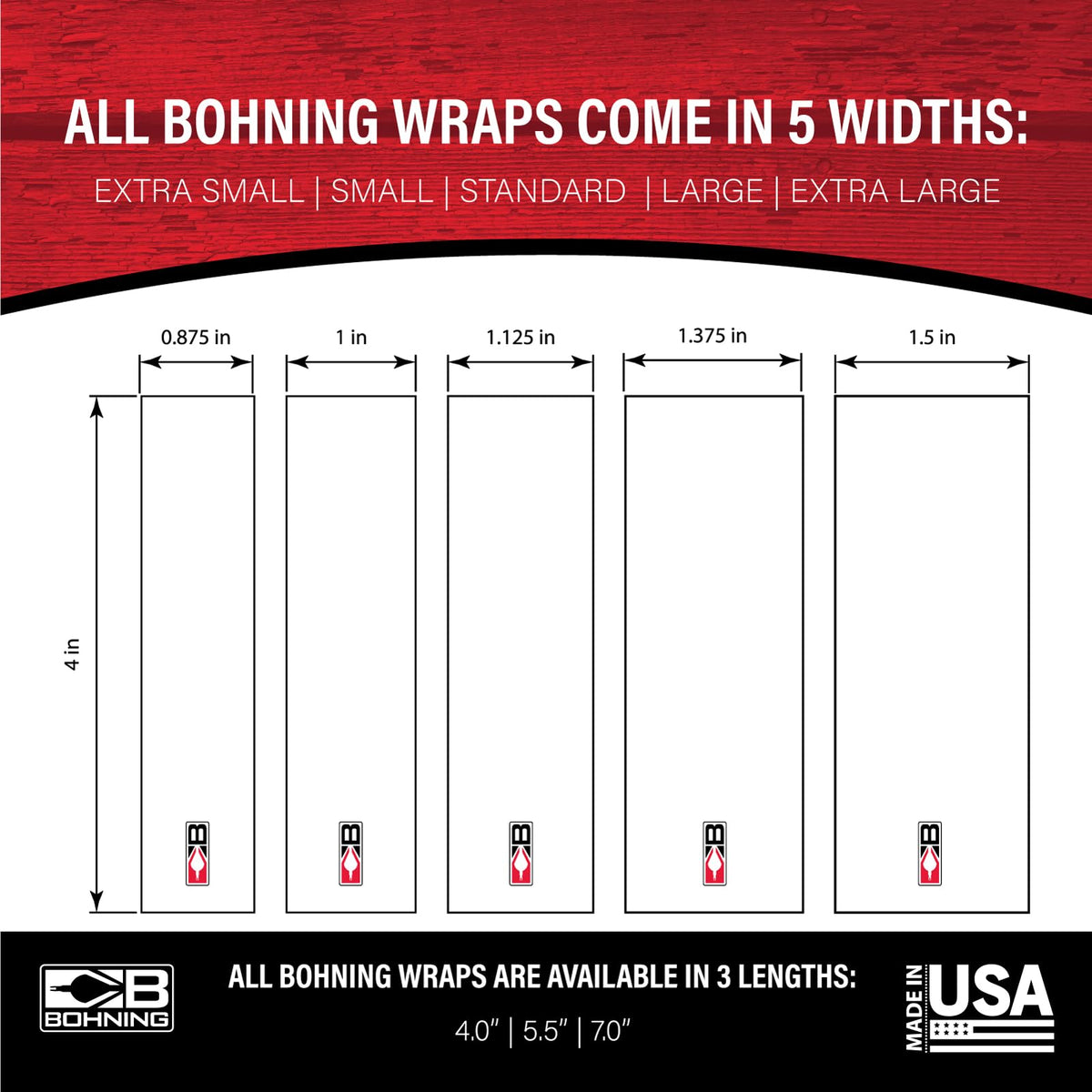 Bohning 4" Solid Arrow Wraps, X-Small, White