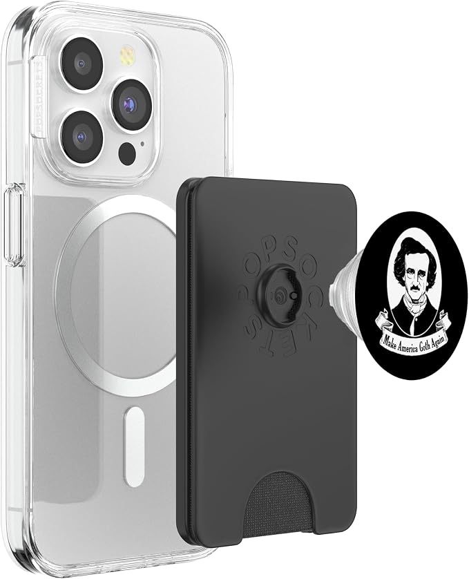 Edgar Allan Poe Make America Goth Again Emo Gothic PopSockets Adhesive PopGrip