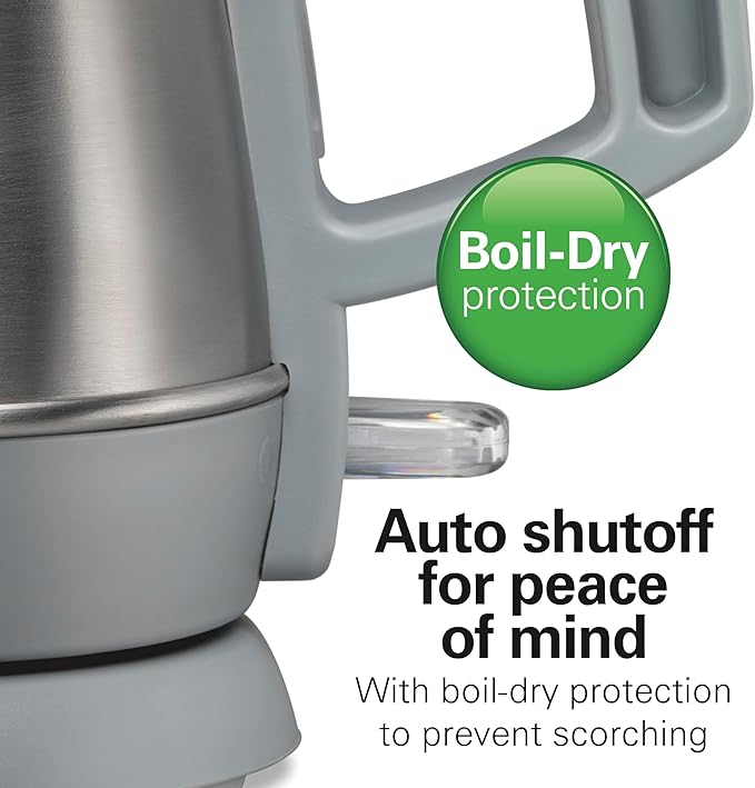 Hamilton Beach 1 Liter Electric Tea Kettle, Water Boiler & Heater