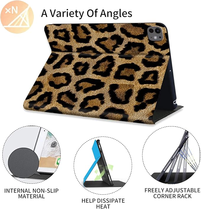 FUYOCWE for iPad Pro 13 Inch Case (M47th Generation2024 Model A2925A2926A3007)PU Leather Slim Folding Stand Case for iPad 13 7th GenAuto Sleep Wake Cover -A Dream Catcher Wolf