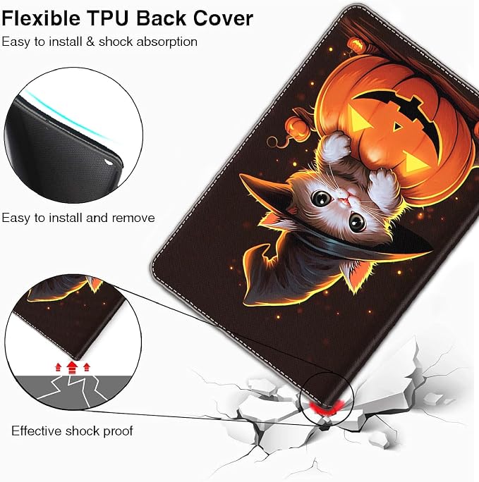 Case for iPad Pro 11 Inch 2022/2021/2020/2018 iPad Air 5th / 4th Gene 10.9 Inch (2022/2020) - Slim Fit Standing Cover with Auto Sleep/Wake，Astronaut Guitar