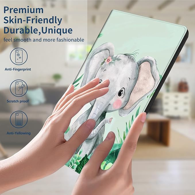 Slim Case for Amazon Kindle Fire Max 11 Case (13th Generation 2023 Release) 11 PU Leather Folio Stand Adjustable Smart Cover with Auto Wake/Sleep for Kindle Fire 11 TabletA American Flag Skull
