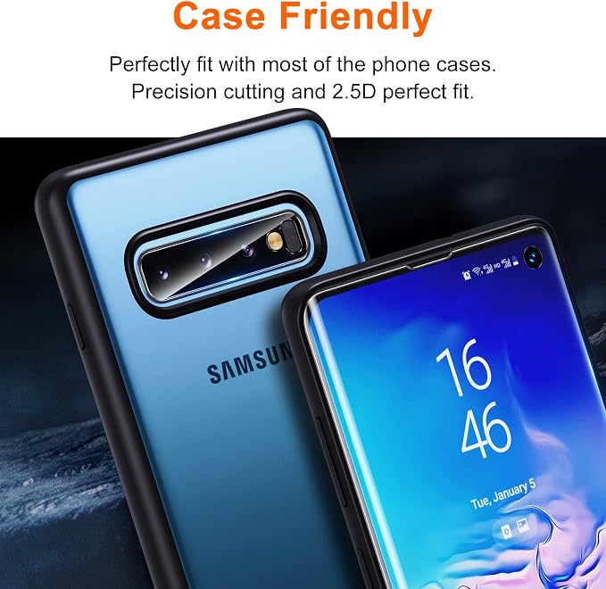 UniqueMe [2+2 Pack Compatible with Samsung Galaxy Note 20 Ultra 6.9 inch Soft TPU Screen Protector 【Not Glass】 and Camera Lens ProtectorHD Clarity [Case Friendly][Bubble Free] [Anti-slip tool]