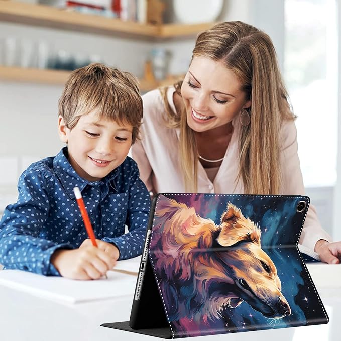 Case for iPad (A16) 11th Generation 11 Inch (2025) for iPad 10th Generation 10.9 Inch (2022) Slim Folding Stand Cover with Auto Wake/Sleep Watercolor Sea Turtle