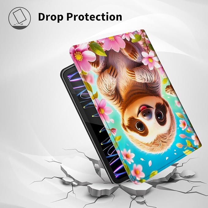 Case for Kindle Paperwhite 12th Generation 7 &amp Kindle ColorSoft Signature Edition – PU Leather with Auto Sleep/Wake Slim Lightweight Protective Cover – Beach Sunset Palms