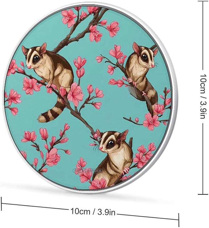 Cute Sugars-Gliders Wireless Charger Portable Charging Pad | LightweightAll Smartphone