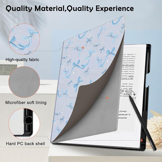 Case for Remarkable 2 Paper Tablet 10.3 2020 ReleasedLightweight and Hard Back Shell Protective Book Folio Cover with Built-in Pen HolderComes with Remarkable 2 Pen Tips.