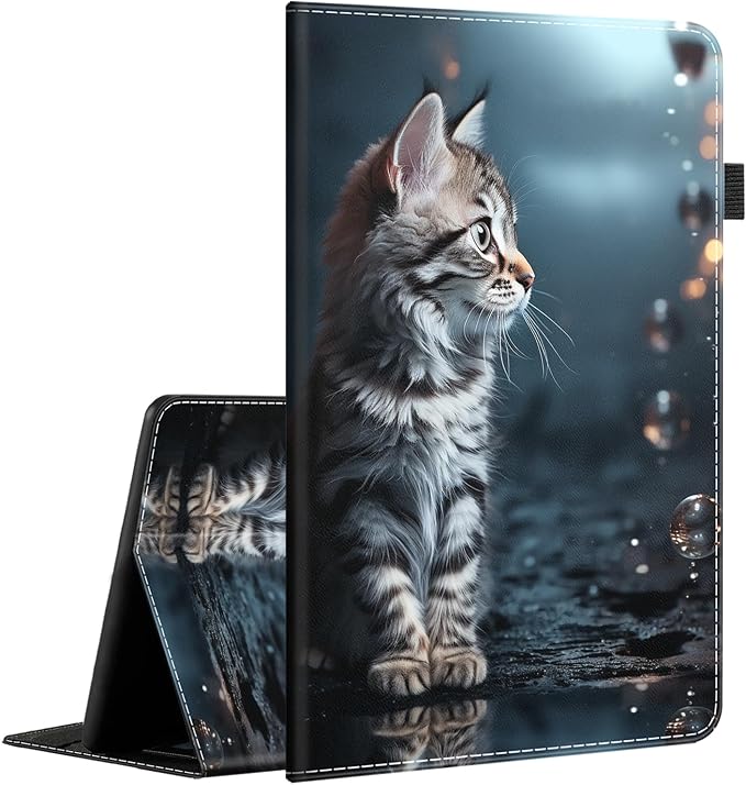 Case for All-New Amazon Fire HD 10 and 10 Plus Tablet (13th/11th Generation 2023/2021 Release) 10.1 - Slim Fit Standing Cover with Auto Sleep/Wake，Wolf