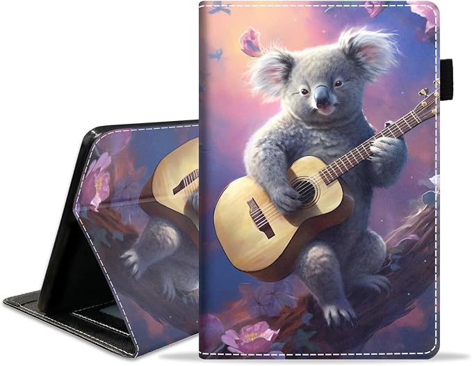 Case for Amazon Kindle Fire HD 8/Fire HD 8 Plus Tablet (12th/10th Generation 2024/2022/2020 Release) - PU Leather Folio Cover with Smart Auto Wake/Sleep Bald Eagle