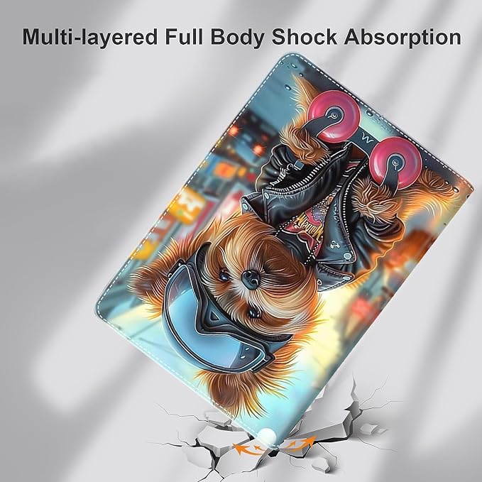 Case for iPad 9th/8th/7th Generation 2021/2020/2019 iPad 10.2 Inch Also Fit iPad Air 3th Gen 2019/iPad Pro 10.5 inch，Standing Cover with Auto Sleep/WakeCute Black Cat