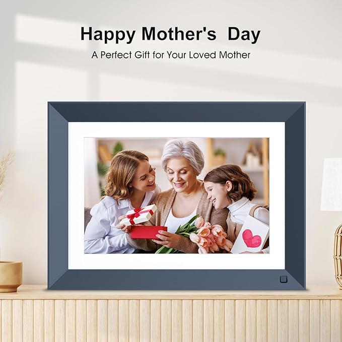 10.1-inch Digital Picture Frame Smart-Photo-Frame - Digital Frame with 1920 * 1200 IPS Touch Screen, Auto Rotate, 16GB Storage, Load Photos Videos from Phone via App or Email, Birthday Gifts for Mom