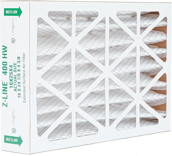 Glasfloss ZL 16x25x4 MERV 10 Air Filter Honeywell FC100A1029 Replacement Air
