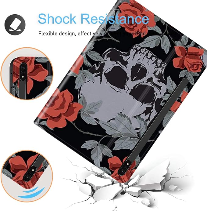 Case for Samsung Galaxy Tab S8 Plus 2022/S7 FE 2021/S7 Plus 2020 12.4 inch Ultra-Thin Multi-Angle Bracket Full Body Case with Wake/Sleep Function - Bible Phil 4-13 Floral