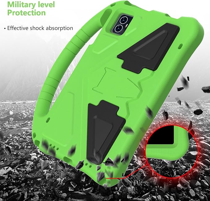 for Revvl Tab 2 Case 2025 Kids EVA Cover with Strap Handle Stand for Tmobile Revvl Tab 2 Case 10.1'' Black