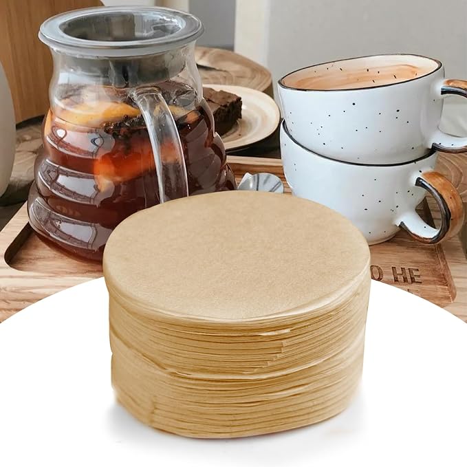 CEYAZYE 200 PCS Round Coffee Filter Paper, 56 mm Disposable Coffee Filters