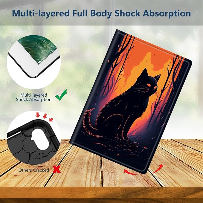 Slim Case for Amazon Kindle Fire Max 11 Case (13th Generation 2023 Release) 11 PU Leather Folio Stand Adjustable Smart Cover with Auto Wake/Sleep for Kindle Fire 11 TabletA American Flag Skull