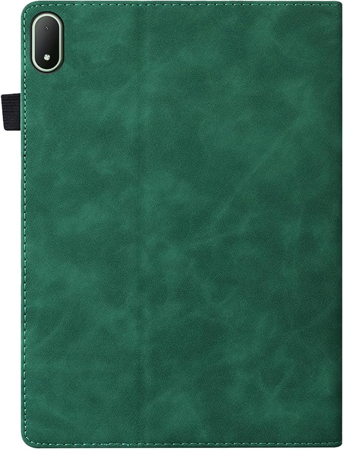 Shockproof Case for OnePlus Pad 3 / OnePlus Pad 2 Pro 13.2 inch Released 2025 - Retro PU Leather + TPU Hybrid Protective Cover with Anti-Slip Grip Strap &amp Card Slots -Black