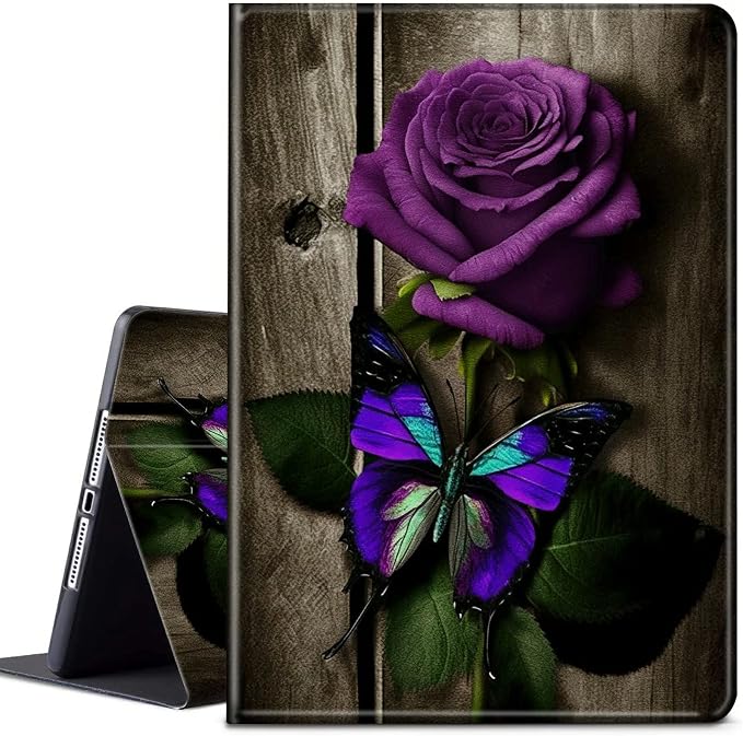 Case for Samsung Galaxy Tab A9 Plus 2023/A11 Plus 2025 11 inch Lightweight Protective PU Leather Smart Stand Cover with Auto Wake Sleep Tablet Case Cover - American Flag &amp Fish