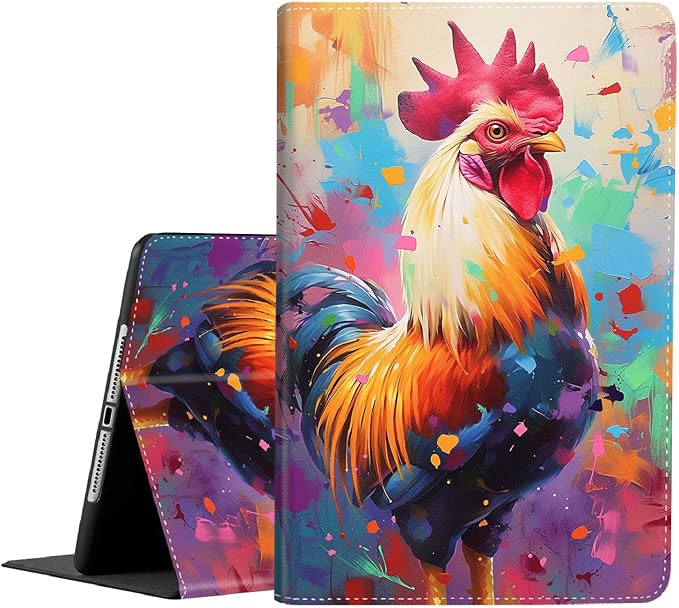 Case for iPad (A16) 11th Generation 11 Inch (2025) iPad 10th Generation 10.9 Inch (2022)，Slim Fit Foldable Standing Cover Case with Auto Sleep/Wake ，Red Moon Japanese Landscape