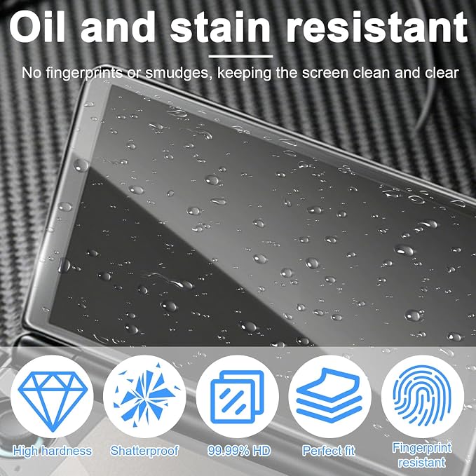 2pcs Screen Protectors for Handheld Console (Upper + Lower Screen) | Glass Dual Display with Anti-Scratch HD Clear &amp Bubble-Free with Cleaning Accessories