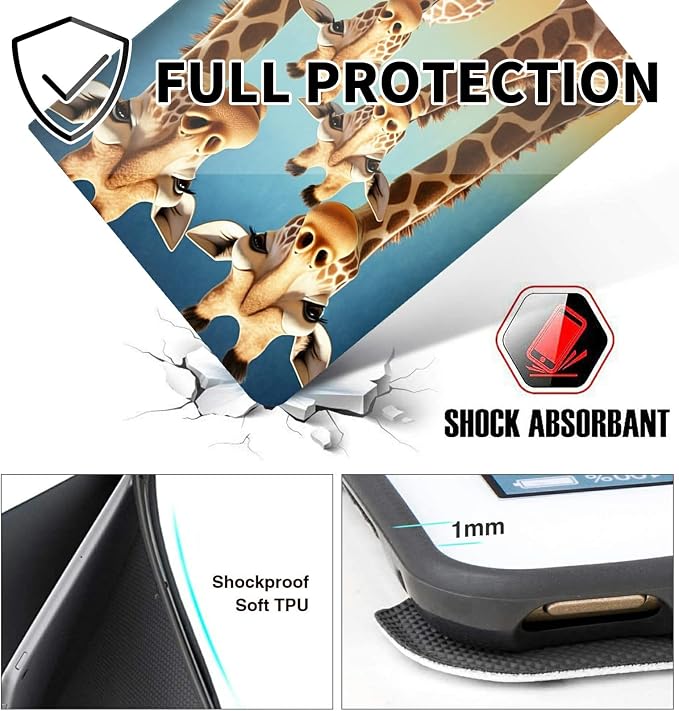 for 10.1 Amazon Fire HD 10 Tablet (13th Generation 2023 Release)PU Leather Multi-Angle Anti Slide Stand Cases with Auto Wake/SleepAnimals Dog Paws Galaxy