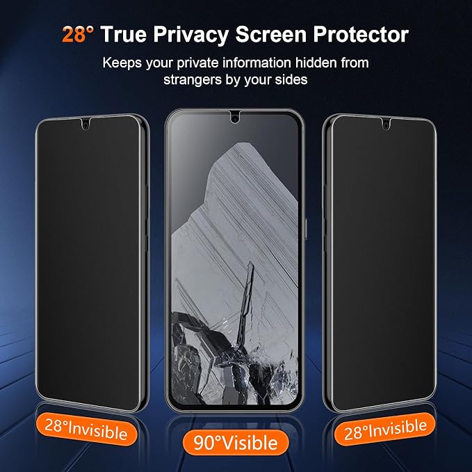 [2 Pack] Anti Glare Matte Privacy TPU Screen Protector for Google Pixel 10 (Not Glass) Fingerprint Sensor Compatible Full Adhesive Flexible Film Easy Installation