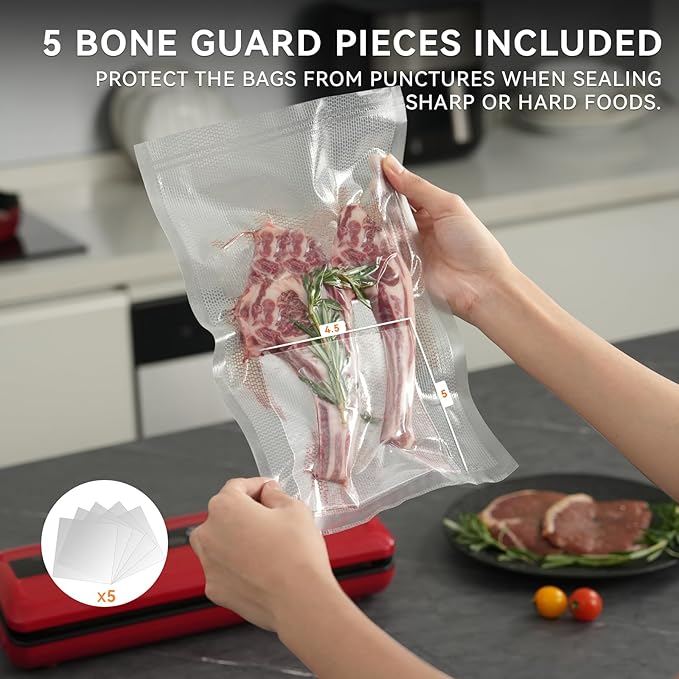 8" x 20' and 11" x 20' Vacuum Sealer Roll, 6 Pack-Ideal for Food Storage, Sous Vide, and Meal Prep, Keep Food Fresh and Nutrients, Wevac Lite