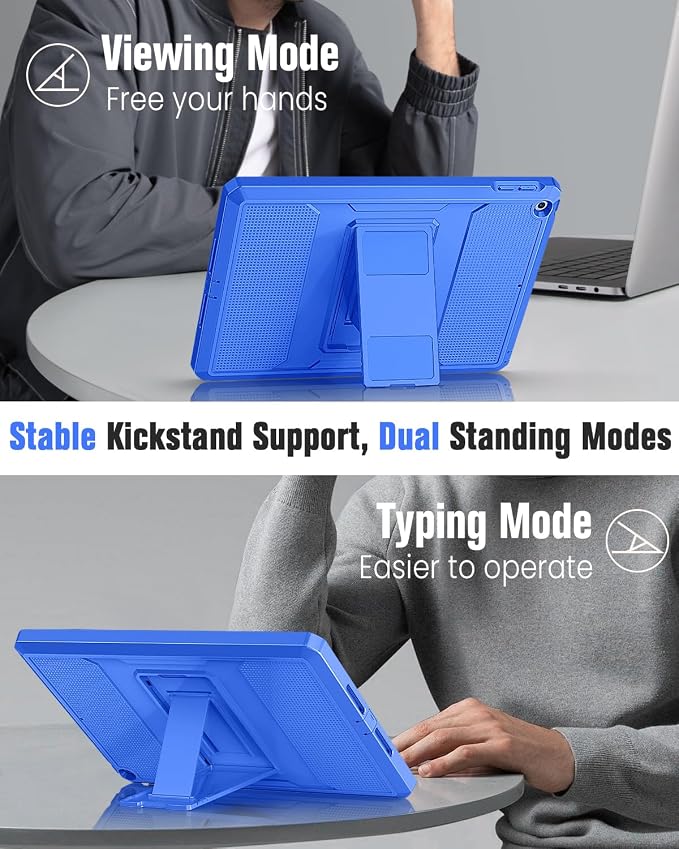 MoKo Shockproof Case Fit 2018/2017 iPad 9.7 6th/5th Generation Black | Heavy Duty Shockproof Full Body Rugged Hybrid Cover with Built-in Screen Protector for Apple iPad 9.7 Inch 2018/2017