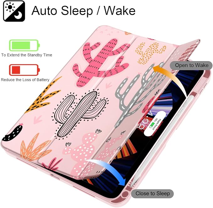 Mektron Case for 2026 iPad Air 11 inch M4 8th (M3 2025 7th /M2 2024 6th) Compatible with iPad Air 10.9 (2022 5th Gen /2020 4th Gen) Shockproof Clear Shell Blue Bows &amp Flowers