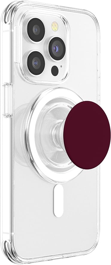 Cute Simple Minimalist Chic Burgundy Dark Wine Red PopSockets Adhesive PopGrip