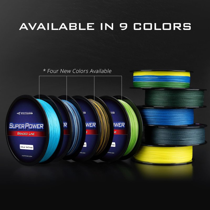 KastKing Superpower Braided Fishing Line, Camo, 25LB, 1097 Yds