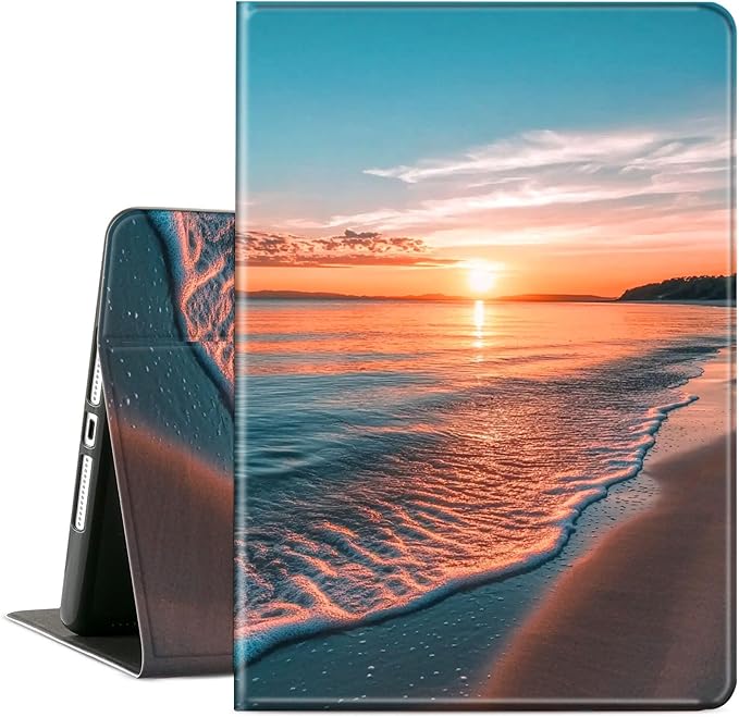 Case for Microsoft Surface Pro 11/10 / 9 13 InchPU Leather Cute Slim Folio Adjustable Stand Cover Case for Surface Pro 11th Edition AIArt Red Dragonfly
