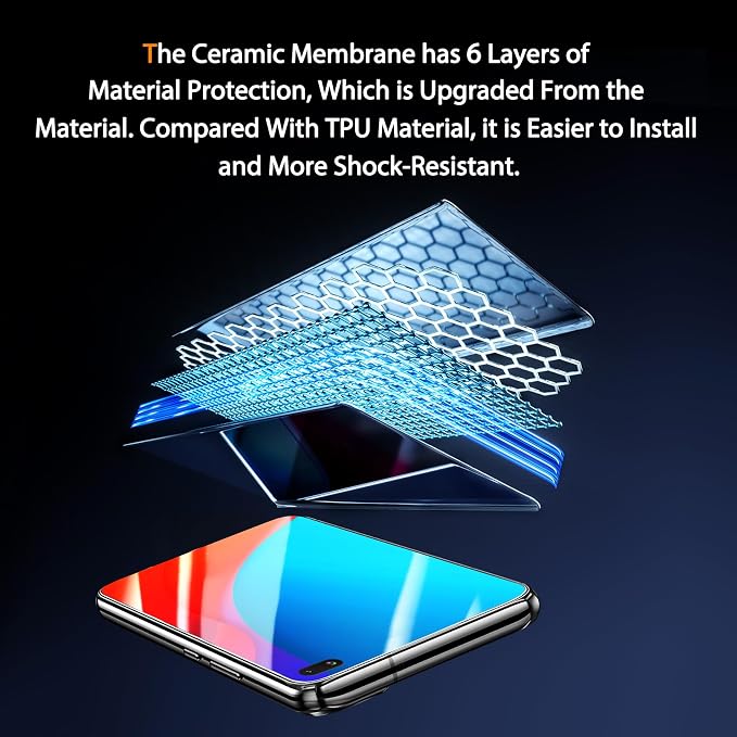 MAYtobe [2-Pack Screen Protector for Samsung Galaxy Note 9 Ceramic film with Installation Tray Easy Installation 3D Curved Bubble Free Anti-Scratch