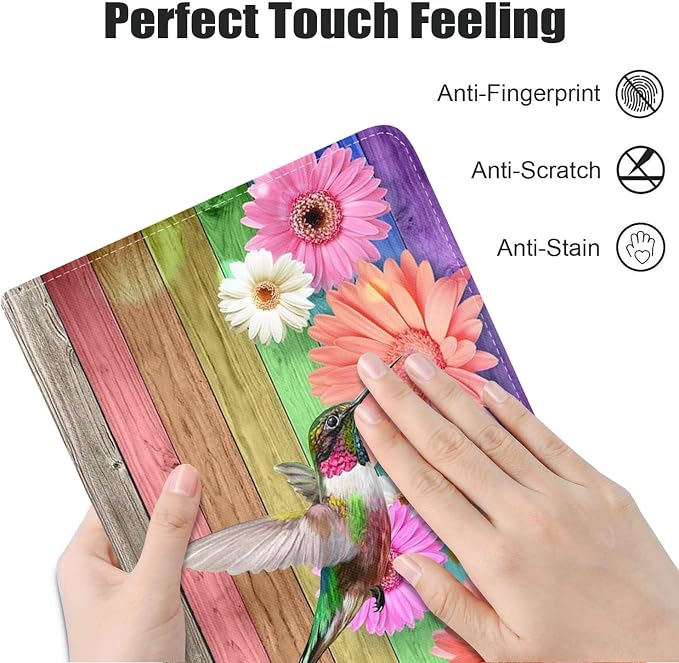 Case for iPad (A16) 11th Generation 11 Inch 2025 iPad 10th Generation 10.9 Inch 2022 Premium PU Leather Stand Folio Cover with Auto Sleep/Wake American Flag Sunflower and Cow