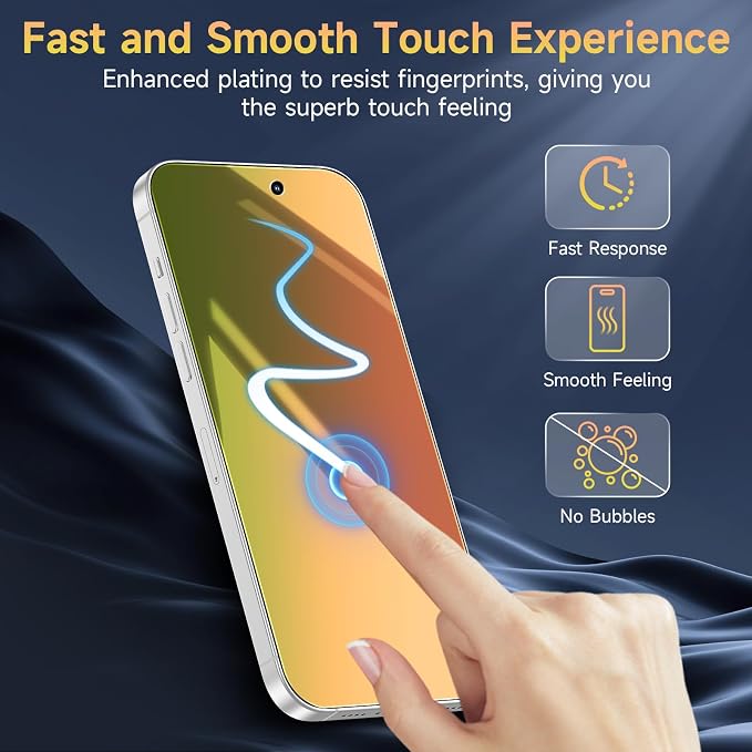 (2 Pack Compatible with iPhone 14 Pro Max Privacy Screen Protector Mirror 25 Degree Anti Spy Anti-Blue Light Red to Green Gradient with Easy Installation Kit No Air Bubbles