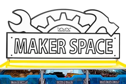 Maker Cart 2.0; Portable Maker Space with Curriculum & Activities for Classrooms & Schools (Elementary, Middle, High); Teacher Designed Science, Engineering, STEM, STEAM, DIY, NGSS Projects