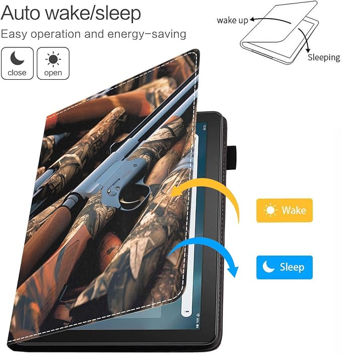 Case for Amazon Fire HD 8/Fire HD 8 Plus Tablet (12th/10th Generation 2024/2022/2020 Release) Premium PU Leather Cover with Auto Sleep Wake African Women