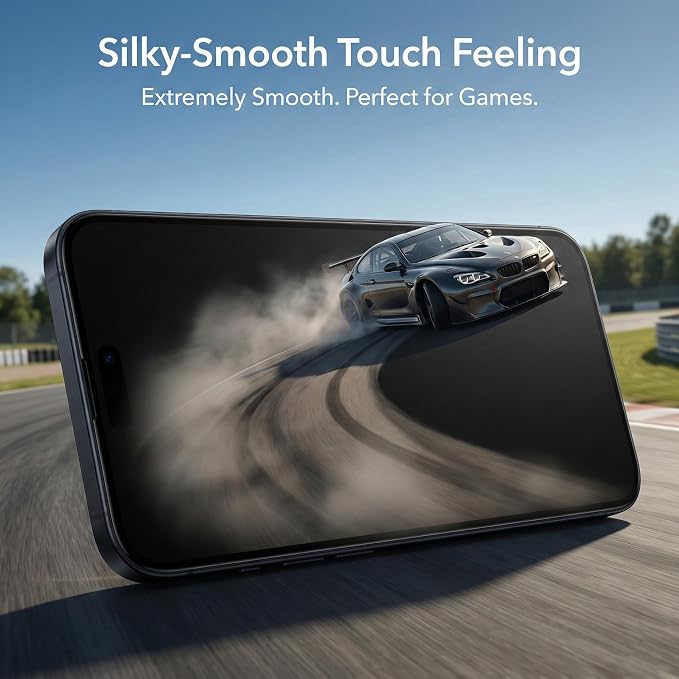 for iPhone 16 Pro Max Matte Privacy Screen Protector [2+2 Pack] 28° Side-View Privacy Tempered Glass with Camera Lens Protector Anti-Glare Anti-Fingerprint Bubble-Free Installation Frame Case Fri