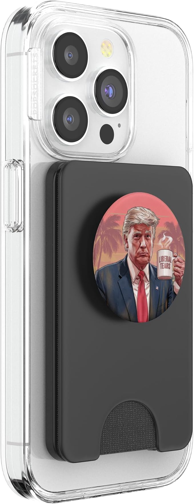 Donald Trump Miami Sunset Funny Liberal Tears Coffee Mug PopSockets PopWallet for MagSafe